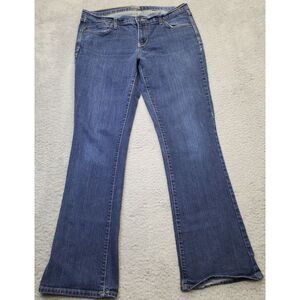 Old Navy Bootcut Jeans Womens Size 12 Blue Denim Regular Fit Flat Front Mid Rise